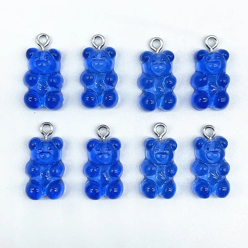 Peris Gems 41 10Pcs Candy Bear Pendant Charms for Necklace Bracelet Earrings Jewelry Making Diy Findings Resin Bears Christmas Making SHEIN Amazon Temu