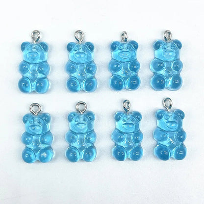 Peris Gems 42 10Pcs Candy Bear Pendant Charms for Necklace Bracelet Earrings Jewelry Making Diy Findings Resin Bears Christmas Making SHEIN Amazon Temu