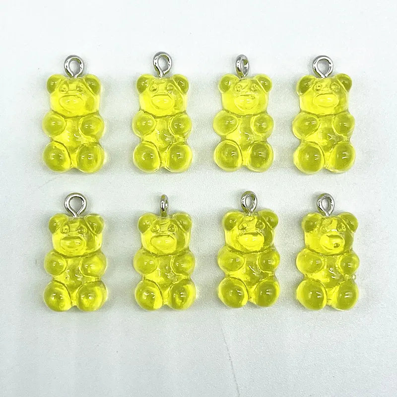 Peris Gems 44 10Pcs Candy Bear Pendant Charms for Necklace Bracelet Earrings Jewelry Making Diy Findings Resin Bears Christmas Making SHEIN Amazon Temu