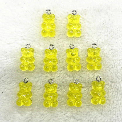 Peris Gems 44 10Pcs Candy Bear Pendant Charms for Necklace Bracelet Earrings Jewelry Making Diy Findings Resin Bears Christmas Making SHEIN Amazon Temu