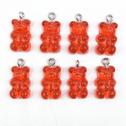 Peris Gems 45 10Pcs Candy Bear Pendant Charms for Necklace Bracelet Earrings Jewelry Making Diy Findings Resin Bears Christmas Making SHEIN Amazon Temu