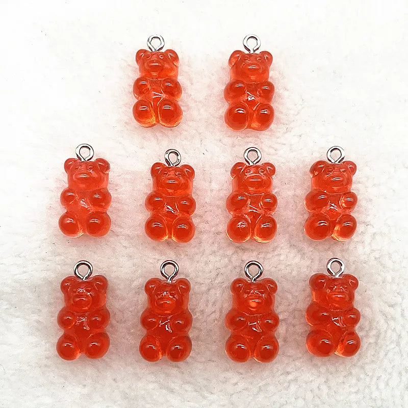 Peris Gems 45 10Pcs Candy Bear Pendant Charms for Necklace Bracelet Earrings Jewelry Making Diy Findings Resin Bears Christmas Making SHEIN Amazon Temu