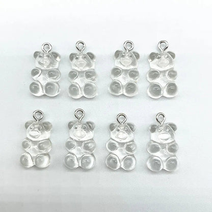 Peris Gems 47 10Pcs Candy Bear Pendant Charms for Necklace Bracelet Earrings Jewelry Making Diy Findings Resin Bears Christmas Making SHEIN Amazon Temu
