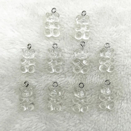 Peris Gems 47 10Pcs Candy Bear Pendant Charms for Necklace Bracelet Earrings Jewelry Making Diy Findings Resin Bears Christmas Making SHEIN Amazon Temu