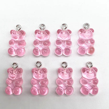 Peris Gems 48 10Pcs Candy Bear Pendant Charms for Necklace Bracelet Earrings Jewelry Making Diy Findings Resin Bears Christmas Making SHEIN Amazon Temu