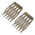 Peris Gems  5teeth Bronze 10pcs 5/10 Teeth DIY Metal Hairpin Comb Claws SHEIN Amazon Temu