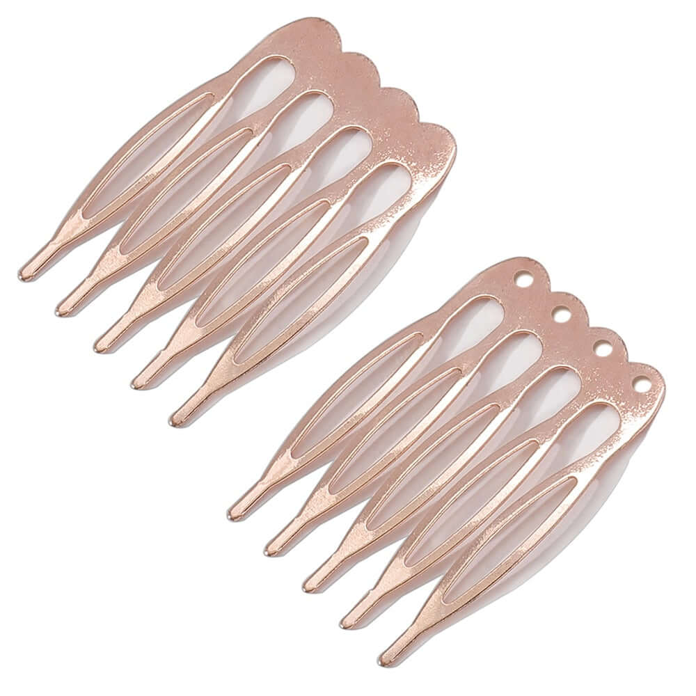 Peris Gems  5teeth Rose Gold 10pcs 5/10 Teeth DIY Metal Hairpin Comb Claws SHEIN Amazon Temu