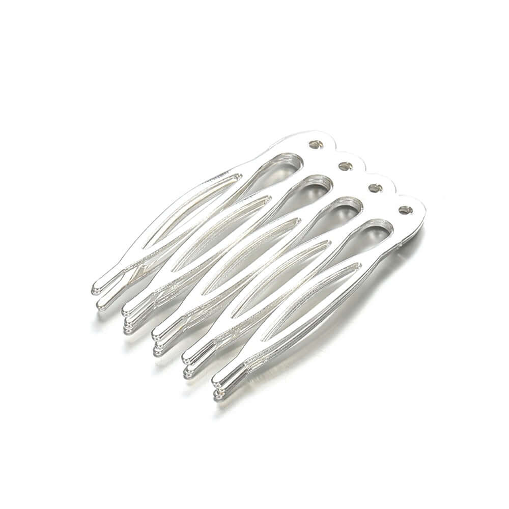 Peris Gems  5teeth Silver 10pcs 5/10 Teeth DIY Metal Hairpin Comb Claws SHEIN Amazon Temu