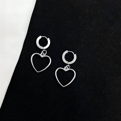 Peris Gems  6 Black Heart Geometric Dangle Earrings for Women SHEIN Amazon Temu