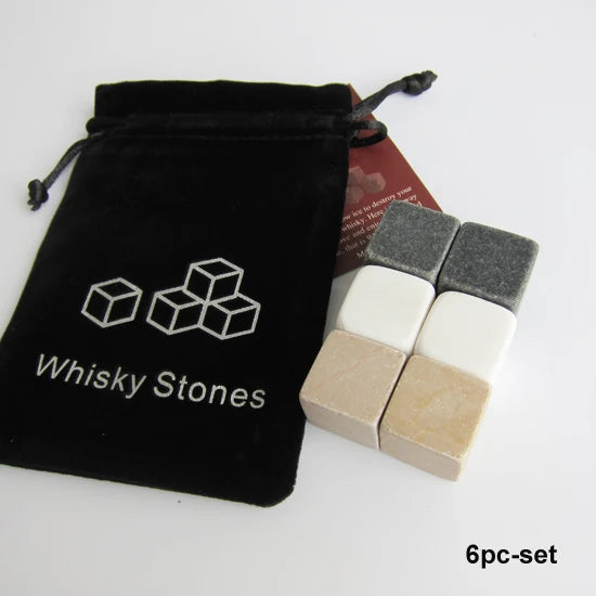 Peris Gems  6 mixed in bag Drixon 100% Natural Whiskey Stones Sipping Dry Ice Cube Whisky Stone Whisky Rock Cooler Wedding Gift Favor Christmas Bar SHEIN Amazon Temu