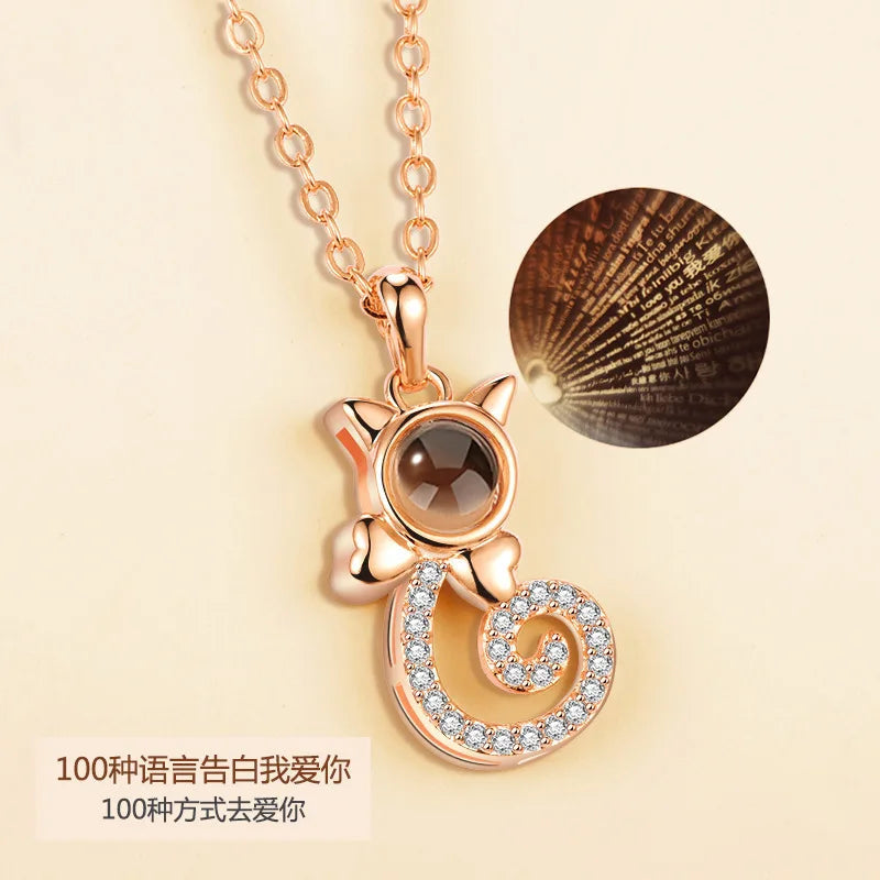 Peris Gems 6191-gd 100 Languages I Love You Necklace Valentine&