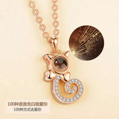 Peris Gems 6191-gd 100 Languages I Love You Necklace Valentine&