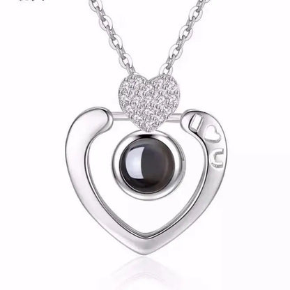 Peris Gems 6192-sl 100 Languages I Love You Necklace Valentine&