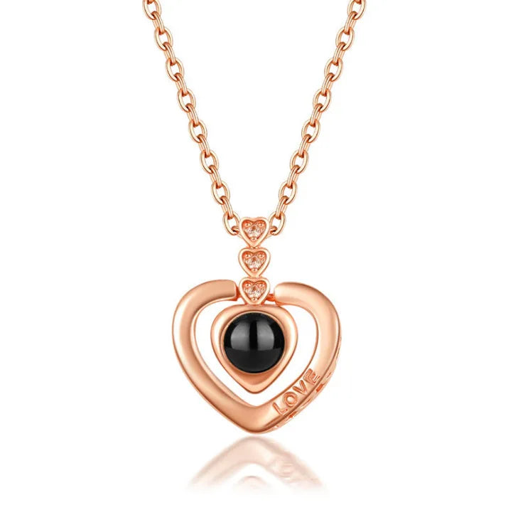 Peris Gems 6193-gd 100 Languages I Love You Necklace Valentine&