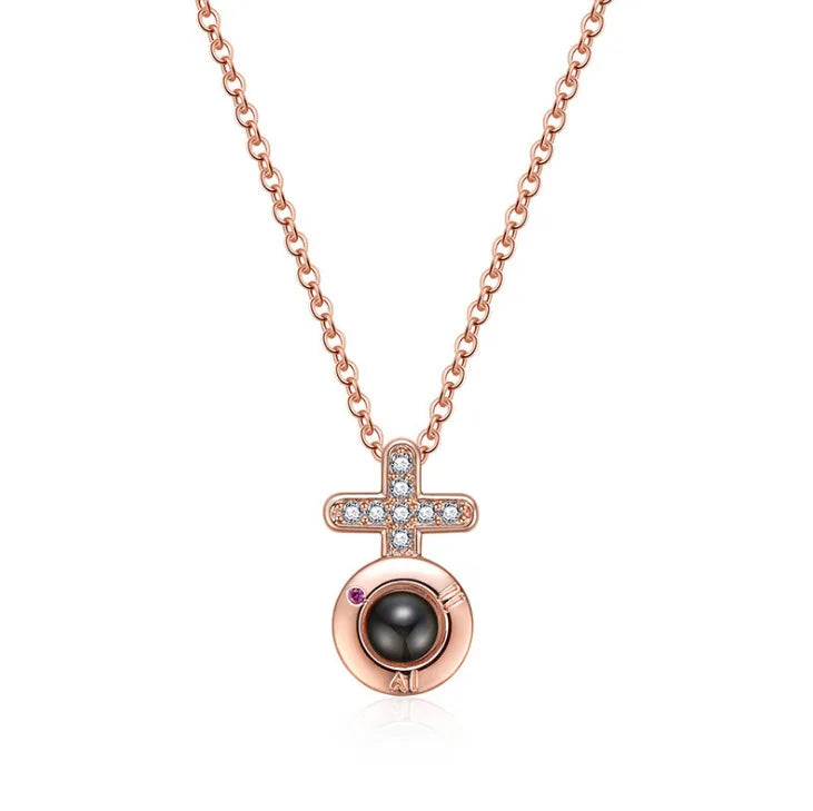 Peris Gems 6194-gd 100 Languages I Love You Necklace Valentine&