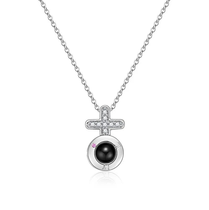 Peris Gems 6194-sl 100 Languages I Love You Necklace Valentine&