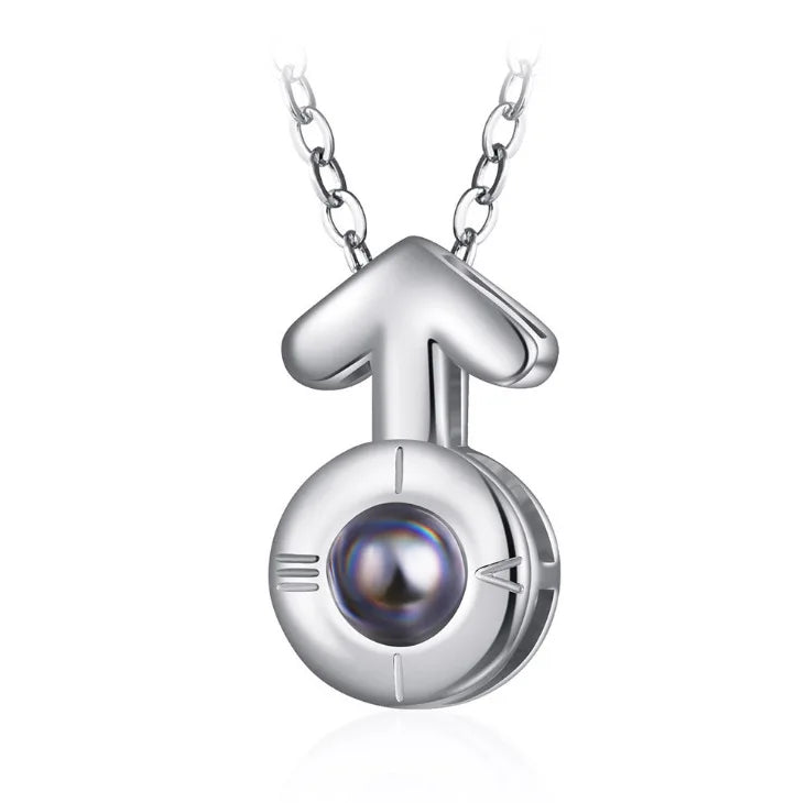 Peris Gems 6195-sl 100 Languages I Love You Necklace Valentine&