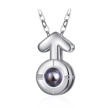 Peris Gems 6195-sl 100 Languages I Love You Necklace Valentine&