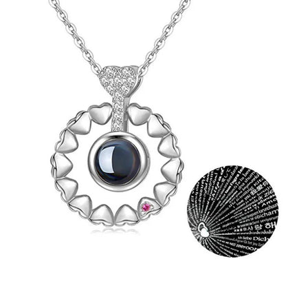 Peris Gems 6196-sl 100 Languages I Love You Necklace Valentine&