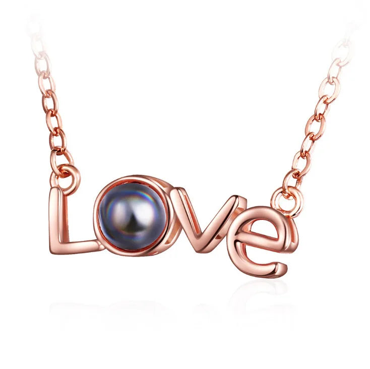 Peris Gems 6199-gd 100 Languages I Love You Necklace Valentine&
