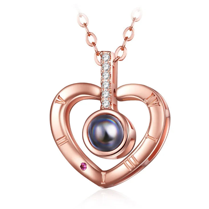 Peris Gems 6204-gd 100 Languages I Love You Necklace Valentine&