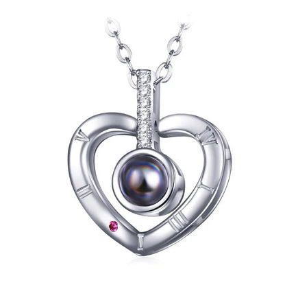Peris Gems 6204-sl 100 Languages I Love You Necklace Valentine&