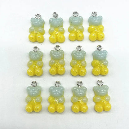 Peris Gems 87 10Pcs Candy Bear Pendant Charms for Necklace Bracelet Earrings Jewelry Making Diy Findings Resin Bears Christmas Making SHEIN Amazon Temu