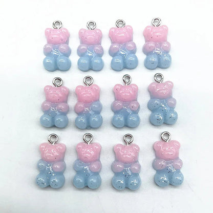 Peris Gems 89 10Pcs Candy Bear Pendant Charms for Necklace Bracelet Earrings Jewelry Making Diy Findings Resin Bears Christmas Making SHEIN Amazon Temu