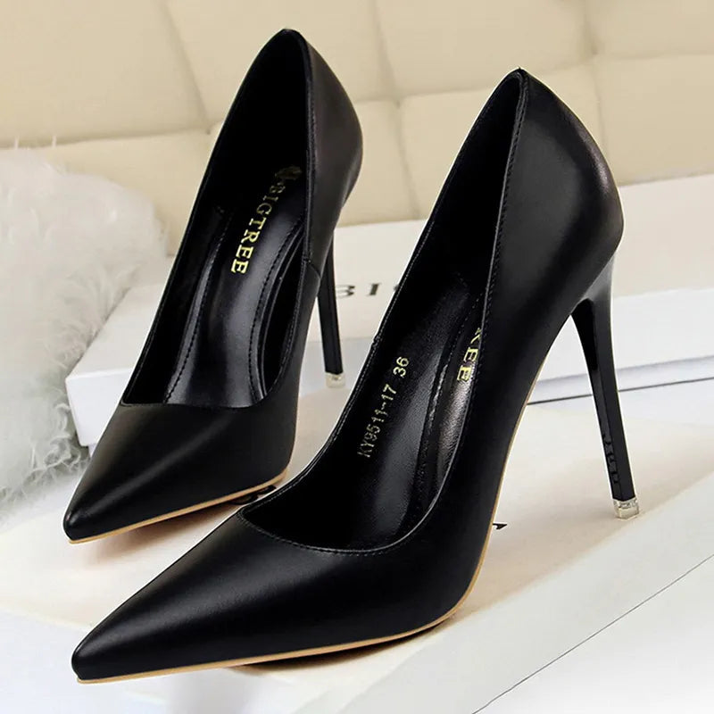 Peris Gems  9511-17-black10.5cm / 34 High Fashion Stiletto Style High Heels for Women SHEIN Amazon Temu