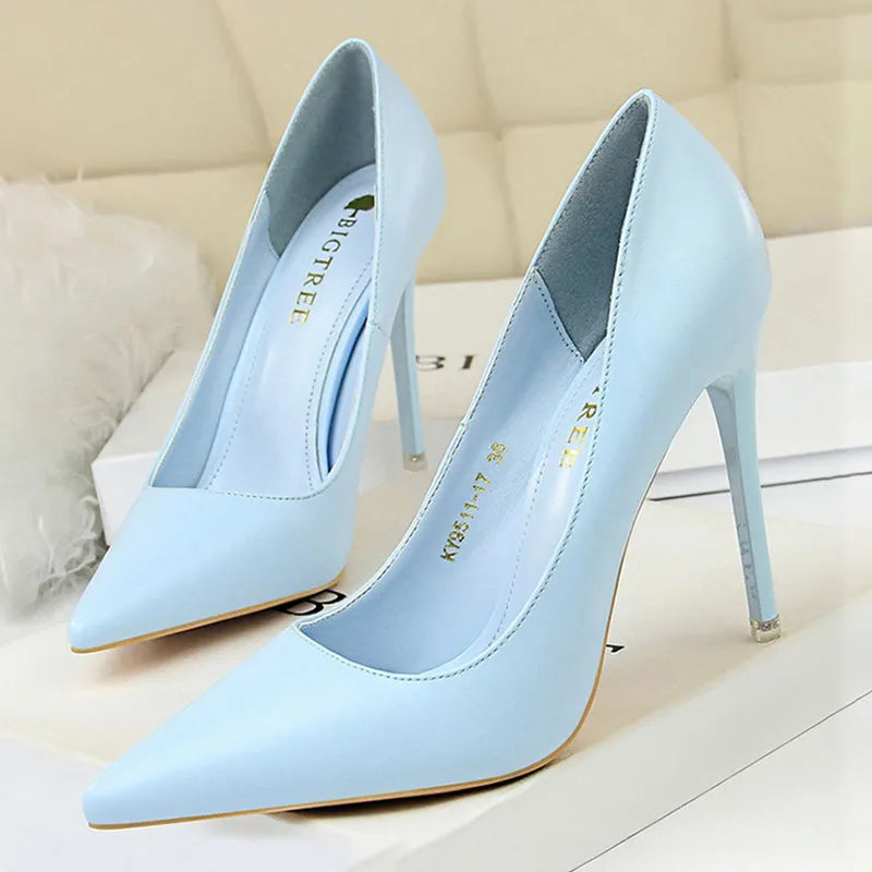 Peris Gems  9511-17-blue10.5cm / 34 High Fashion Stiletto Style High Heels for Women SHEIN Amazon Temu