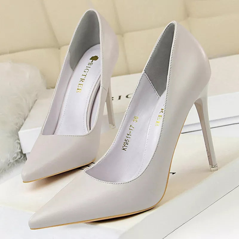 Peris Gems  9511-17-gray10.5cm / 34 High Fashion Stiletto Style High Heels for Women SHEIN Amazon Temu