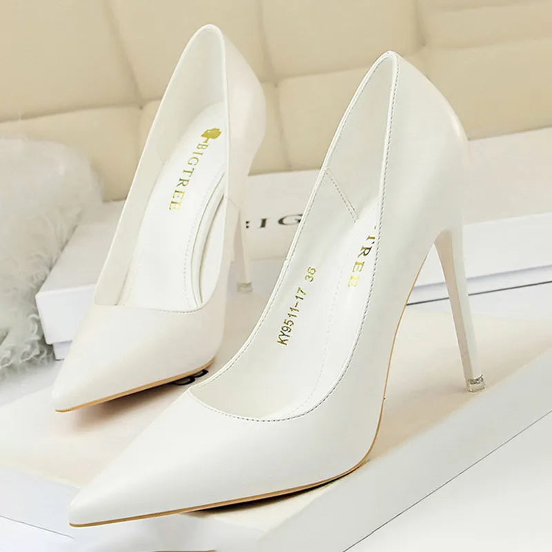 Peris Gems  9511-17-white10.5cm / 34 High Fashion Stiletto Style High Heels for Women SHEIN Amazon Temu