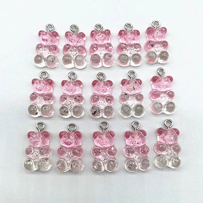 Peris Gems 98 10Pcs Candy Bear Pendant Charms for Necklace Bracelet Earrings Jewelry Making Diy Findings Resin Bears Christmas Making SHEIN Amazon Temu