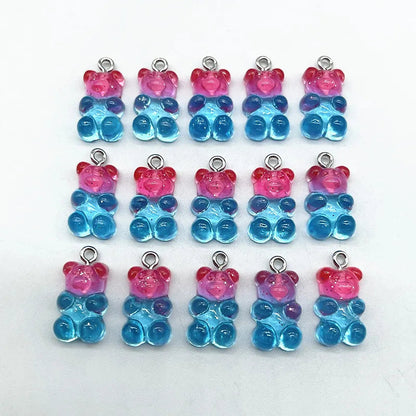 Peris Gems 99 10Pcs Candy Bear Pendant Charms for Necklace Bracelet Earrings Jewelry Making Diy Findings Resin Bears Christmas Making SHEIN Amazon Temu