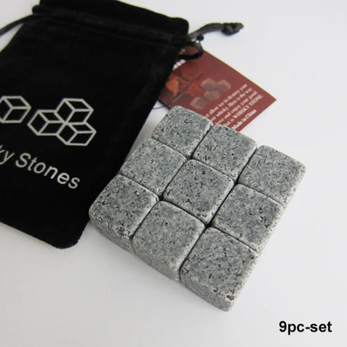 Peris Gems  9pc dark g in bag Drixon 100% Natural Whiskey Stones Sipping Dry Ice Cube Whisky Stone Whisky Rock Cooler Wedding Gift Favor Christmas Bar SHEIN Amazon Temu