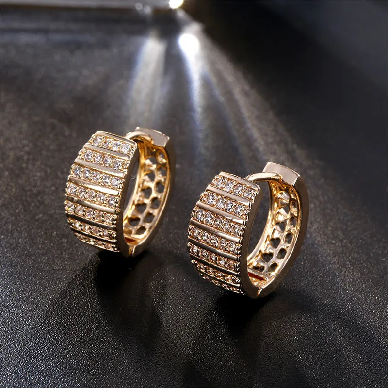 Peris Gems  AL2572-Gold Rock Biker Style Iced Diamond Hoop Huggie Earrings for Men SHEIN Amazon Temu