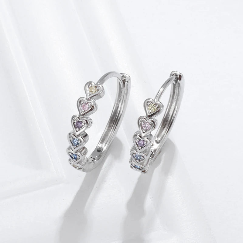 Peris Gems  AL4495-Silver Rock Biker Style Iced Diamond Hoop Huggie Earrings for Men SHEIN Amazon Temu