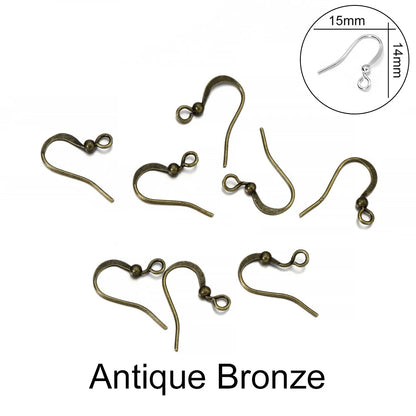 Peris Gems Antique Bronze 3 / Parallel 100pcs/lot 20*17mm 10 Color Iron Bead Charms Earring Wires With Ear Hook Earrings Clasp Findings Supplies For Jewelry Making DIY SHEIN Amazon Temu