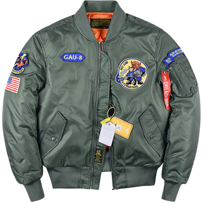 Peris Gems  army green / S GA-U8 Autumn Winter Air Force Flight Bomber Pilot Jackets SHEIN Amazon Temu