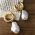 Peris Gems  Baroque Gold Pearl Tassel Earrings for Women | Stainless Steel Clasp Earrings Baroque Gold Pearl Tassel Earrings for Women Stainless Steel SHEIN Amazon Temu