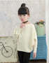 Peris Gems  beige / 2T Thin Knitted Batwing Sleeve Sweatshirts for Girls SHEIN Amazon Temu
