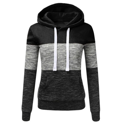 Peris Gems Black / S 2023 New Autumn Winter Women Hoodies Sport Casual Long Sleeve Pullover Hot Sales Splicing Warm Sweatshirts High Quality Tops SHEIN Amazon Temu
