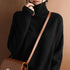 Peris Gems  Black / S Cashmere Turtleneck Sweater for Women | Oversized Sweater SHEIN Amazon Temu