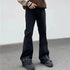 Peris Gems  Black / S Fashion Vintage Brown Baggy Men Cargo Flare Jeans Pants SHEIN Amazon Temu