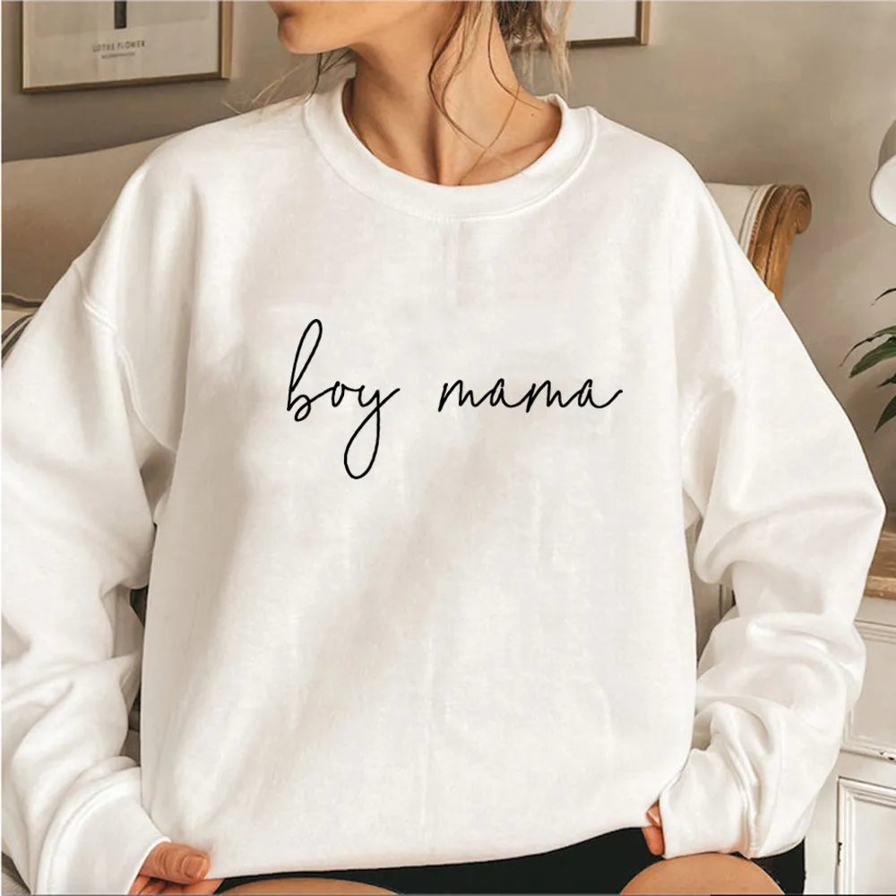 Peris Gems  Boy Mama Comfy Mom Sweatshirts for Women SHEIN Amazon Temu