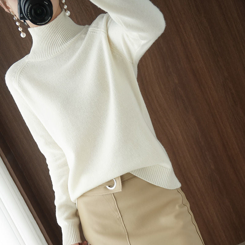 Peris Gems  Cashmere Turtleneck Pullover Sweater for Women | Casual Sweater Cashmere Turtleneck Pullover Sweater for Women | Casual Wear SHEIN Amazon Temu