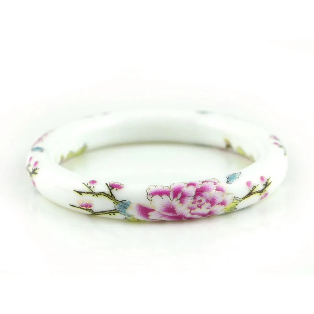 Peris Gems  Ceramic Flower Bangle Bracelets for Women SHEIN Amazon Temu