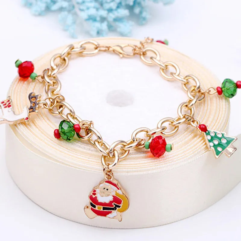 Peris Gems  Christmas Santa Clause Shaped Bracelets for Women SHEIN Amazon Temu