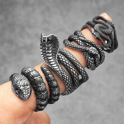 Peris Gems  Cobra Snake Stainless Steel Rings Collection Unisex SHEIN Amazon Temu