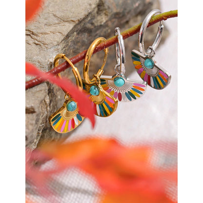 Peris Gems  Colorful Y2K Peacock Shaped Dangle Earrings for Women SHEIN Amazon Temu